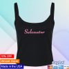 kenny Selena Gomez Merch Store Selenator Script Pink Glitter Tank
