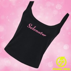 kenny Selena Gomez Merch Store Selenator Script Pink Glitter Tanks kenny Selena Gomez Merch Store Selenator Script Pink Glitter Tanks