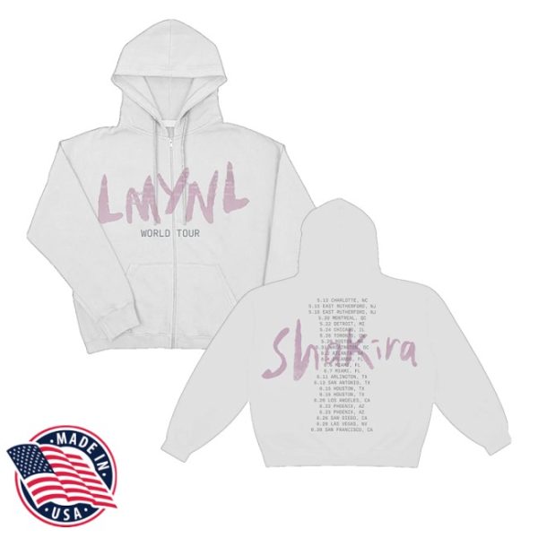 kenny Shakira Merch Store Lmynl World Tour Zip Hoodiecs
