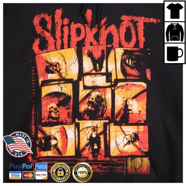 kenny Slipknot Merch 9 Square Pullover Hoodie Black2