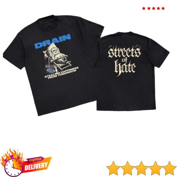 kenny Streetsofhateny Merch Drain Stealing Happiness From Tomorrow Shirtb