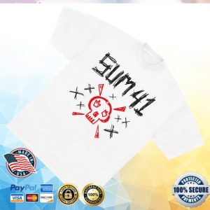 kenny Sum 41 Store Merch Sketch Logo Skull Tee White1 kenny Sum 41 Store Merch Sketch Logo Skull Tee White1