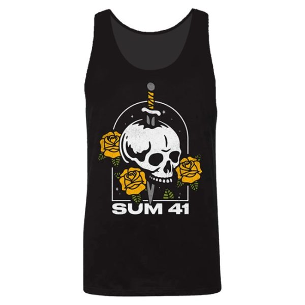 kenny Sum 41 Store Merch Skull And Roses Tank