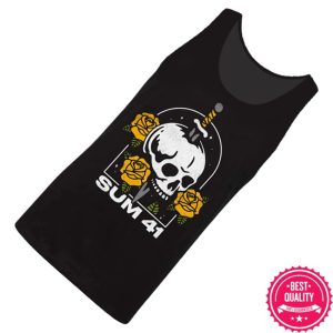 kenny Sum 41 Store Merch Skull And Roses Tank0 kenny Sum 41 Store Merch Skull And Roses Tank0