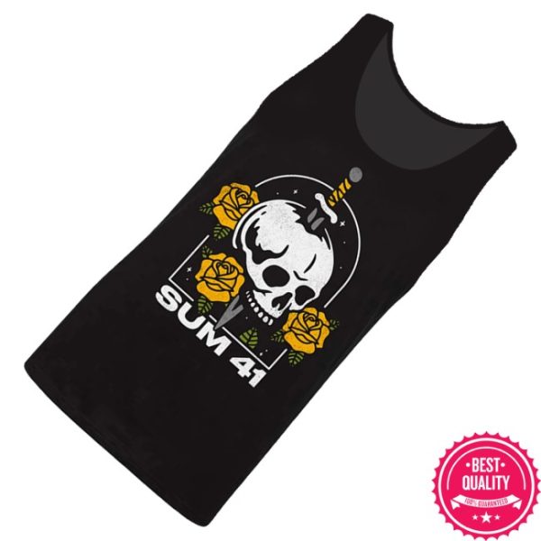 kenny Sum 41 Store Merch Skull And Roses Tank0