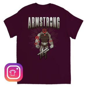 kenny The Living Tombstone Merch Armstrong Maroon Tee