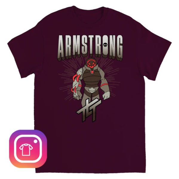 kenny The Living Tombstone Merch Armstrong Maroon Tee