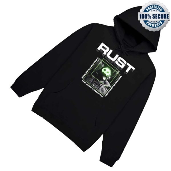 kenny The Living Tombstone Merch Rust Black Hoodie0