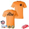 kenny The Living Tombstone Merch The Living Tombstone Orange Skull Shirt0