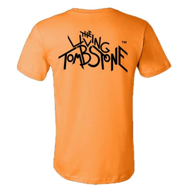 kenny The Living Tombstone Merch The Living Tombstone Orange Skull Shirt1