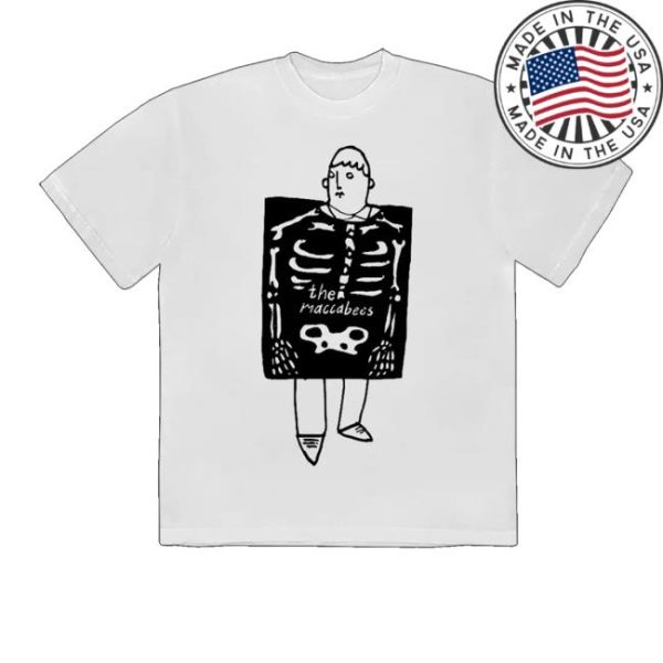 kenny The Maccabees Merch Skeleton White T Shirt