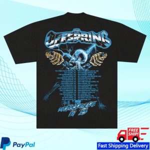 kenny The Offspring Merch Spark Plug Skeleton 2025 Tour Tee kenny The Offspring Merch Spark Plug Skeleton 2025 Tour Tee