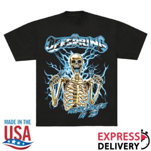 kenny The Offspring Merch Spark Plug Skeleton 2025 Tour Tee0 kenny The Offspring Merch Spark Plug Skeleton 2025 Tour Tee0