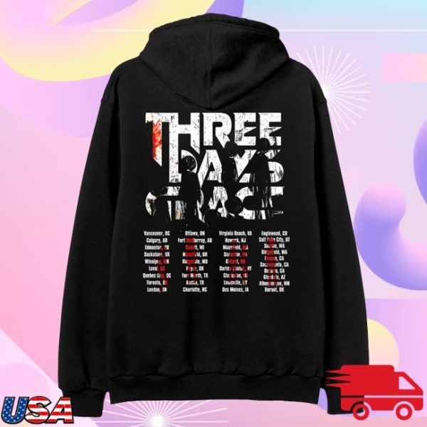 kenny Three Days Grace Merch Alienation 2025 Tour Hoodie