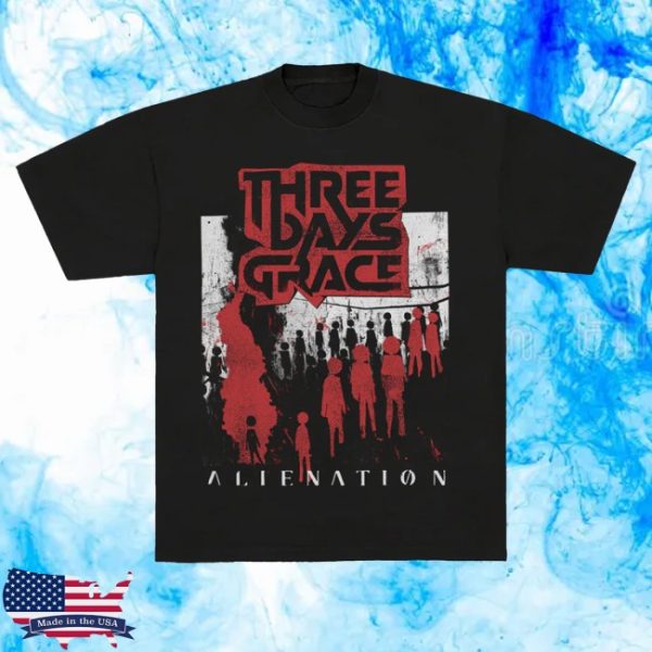 kenny Three Days Grace Merch Alienation 2025 Tour Tee0