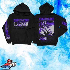 kenny Thriller Records Merch Store Not Enough Space Manga Black Hoodie kenny Thriller Records Merch Store Not Enough Space Manga Black Hoodie
