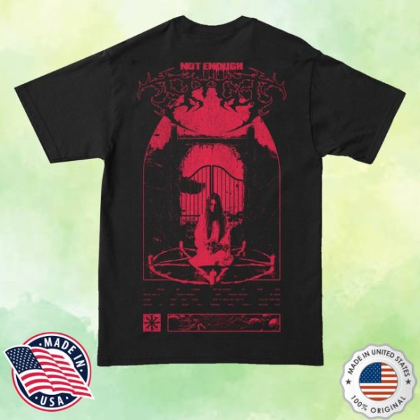 kenny Thriller Records Merch Store Not Enough Space Pentagram Black Shirts