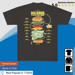 kenny Txdxe Merch Store Soul Burger Tour Black Shirts kenny Txdxe Merch Store Soul Burger Tour Black Shirts