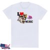 kenny Uma Penca Merch Store Camiseta I Love Music Cat 2 Shirt