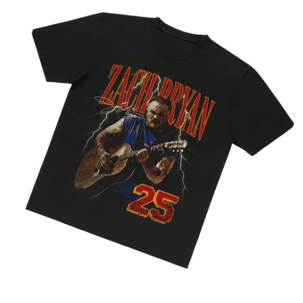kenny Zach Bryan Merch Store Zb 2025 Lightning Shirts