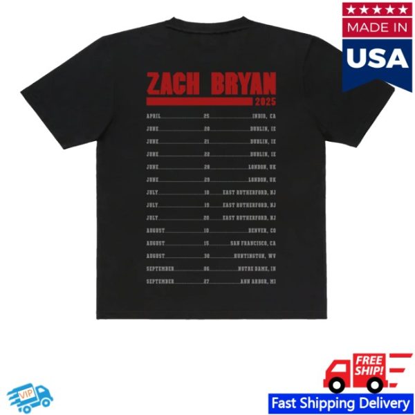 kenny Zach Bryan Merch Store Zb Photo Dateback Shirts