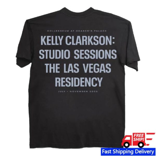 kenny sau Official Kelly Clarkson Merch Shop Las Vegas Ladies Boyfriend Fit Shirt 1