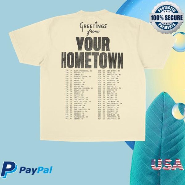 kenny sau The Jonas Brothers Greetings From Your Hometown Jonas Road Tour Shirt