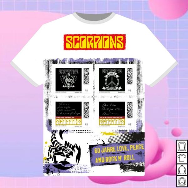 kenny trc Official Scorpions Merch Shop Store Briefmarken Set Scorpions Shirt 1