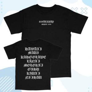 kenny 808 All Day Merch Shop Store Black White Roll Call Puff Shirt