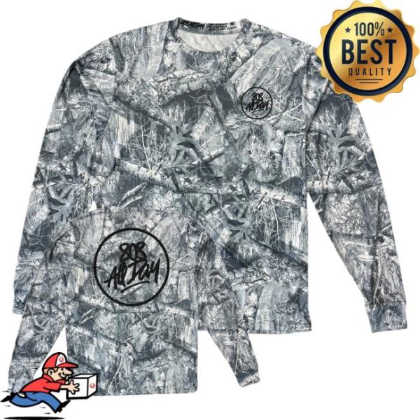 kenny 808 All Day Merch Shop Store White Real Tree Camo Dri Fit Performance Long Sleeve Shirts