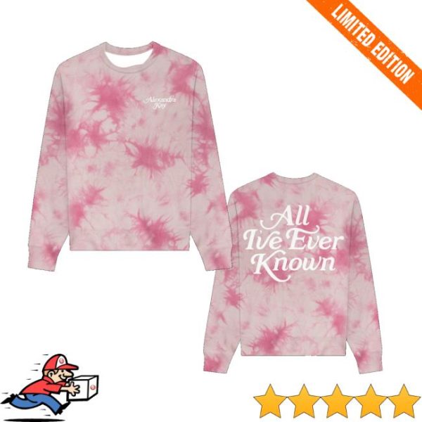 kenny Alexandra Kay Merch Store Shop All Ive Ever Known Pink Dye Crewneckv