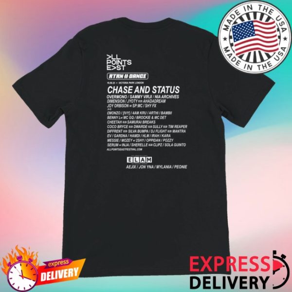 kenny All Points East Merch Store All Points East Chase And Status 2025 Shirts