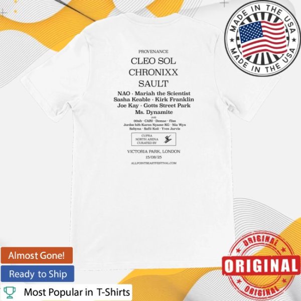kenny All Points East Merch Store All Points East Cleo Sol 2025 Shirts