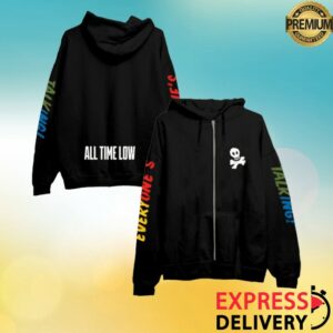 kenny All Time Low Store Merch Everyones Talking Zip Hoodiess kenny All Time Low Store Merch Everyones Talking Zip Hoodiess