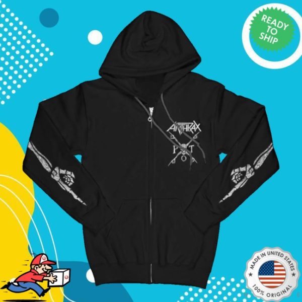 kenny Anthrax Merch Store Persistence Of Time Zip Hoodie