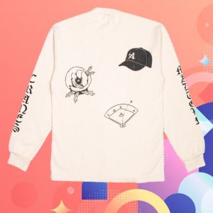 kenny August Merch Store Varsity Hometown Baseball Waffle Knit Thermal Long Sleeve