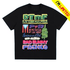 kenny Bad Bunny Dtmf Merch Store Residencia Tour Black Shirt