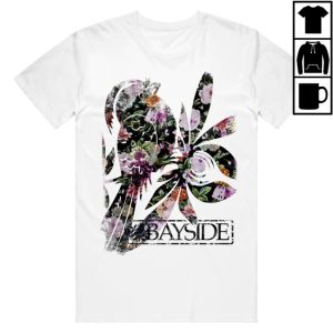 kenny Bayside Merch Shudder Bird Floral White Shirt