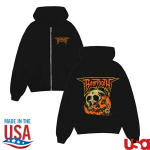 kenny Beartooth Store Merch Jack O Skull Zip Up Hoodiess kenny Beartooth Store Merch Jack O Skull Zip Up Hoodiess