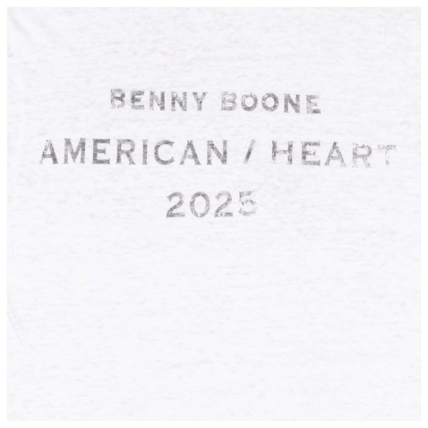 kenny Benson Boone Merch Store American Heart 2025 Distressed Shirts
