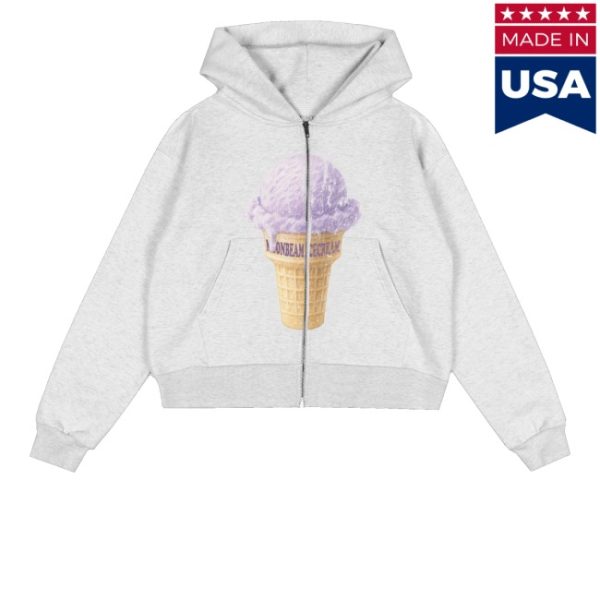 kenny Benson Boone Merch Store Ice Cream Zip Hoodie