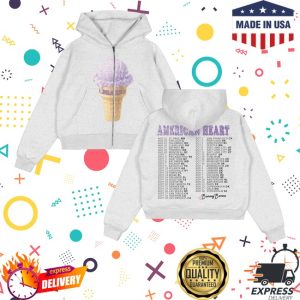 kenny Benson Boone Merch Store Ice Cream Zip Hoodiess kenny Benson Boone Merch Store Ice Cream Zip Hoodiess