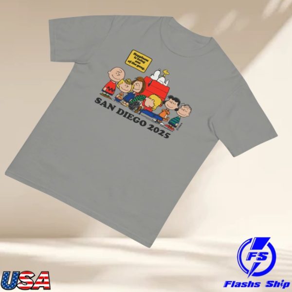 kenny Bernard Fanning Merch Store Peanuts Comic Con Exclusive Happiness Is Comfort Colors Shirts
