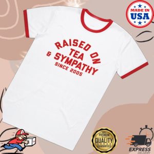 kenny Bernard Fanning Merch Store Raised On Tea Sympathy Red White Ringer Shirts