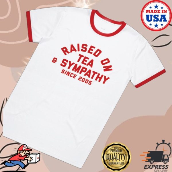 kenny Bernard Fanning Merch Store Raised On Tea Sympathy Red White Ringer Shirts