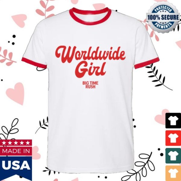 kenny Big Time Rush Merch Store Btr Worldwide Girl Shirt