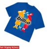 kenny Billie Eilish Merch Store Billie Repeat Blue Shirts