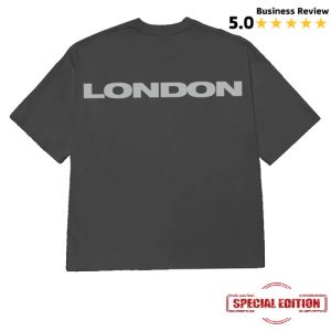 kenny Billie Eilish Merch Store Dual Photo London Washed Black Shirt