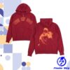 kenny Billie Eilish Merch Store Encore Red Zip Hcoodie