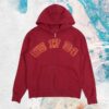 kenny Billie Eilish Merch Store Encore Red Zip Hoodie